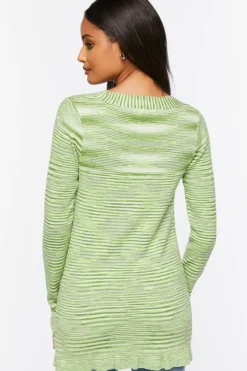 Split-Hem Sweater-Knit Top