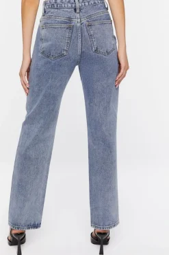 Split-Knee Relaxed High-Rise Jeans