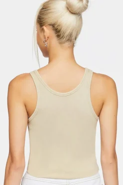 Split-Neck Heart Graphic Tank Top