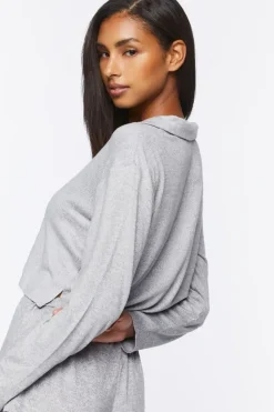 Split-Neck Lounge Crop Top