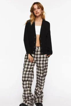 Split-Sleeve Cardigan Sweater