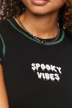 Spooky Vibes Graphic Baby Tee