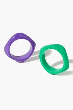 Square Bangle Bracelet Set