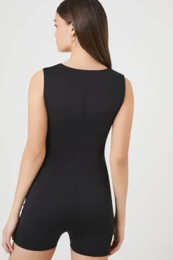Square-Neck Tank Romper