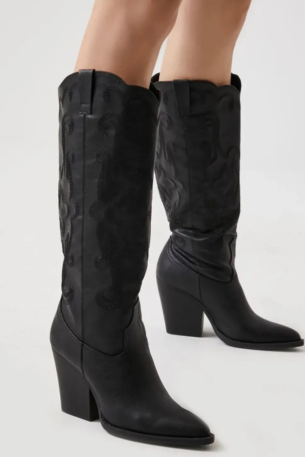 Stacked Heel Cowboy Boots
