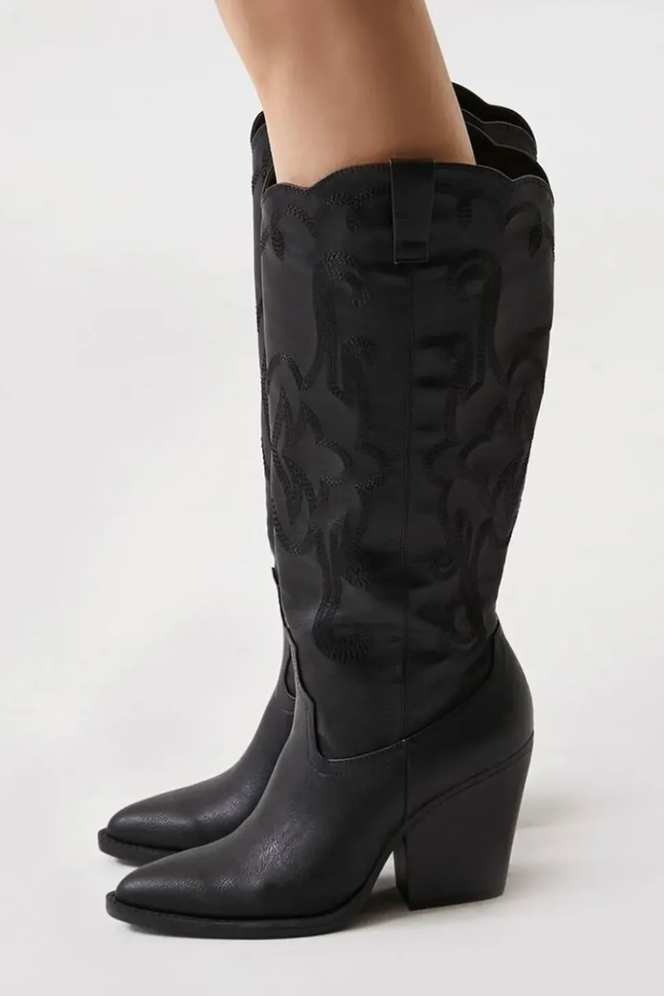 Stacked Heel Cowboy Boots