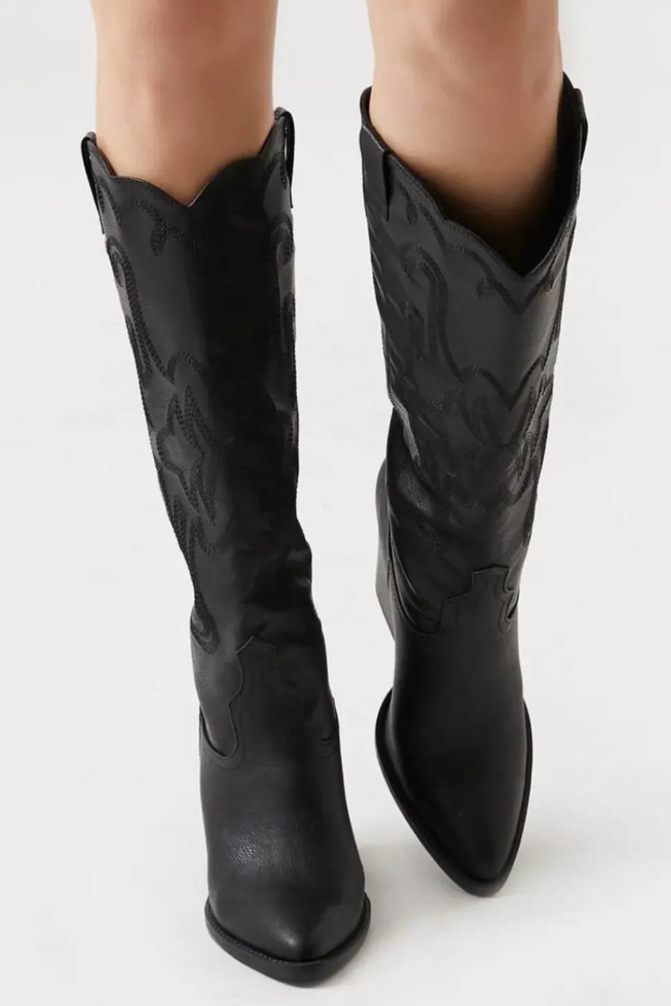Stacked Heel Cowboy Boots