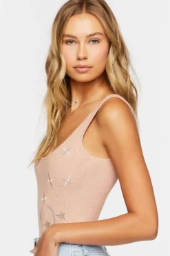Star Embroidered Bodysuit