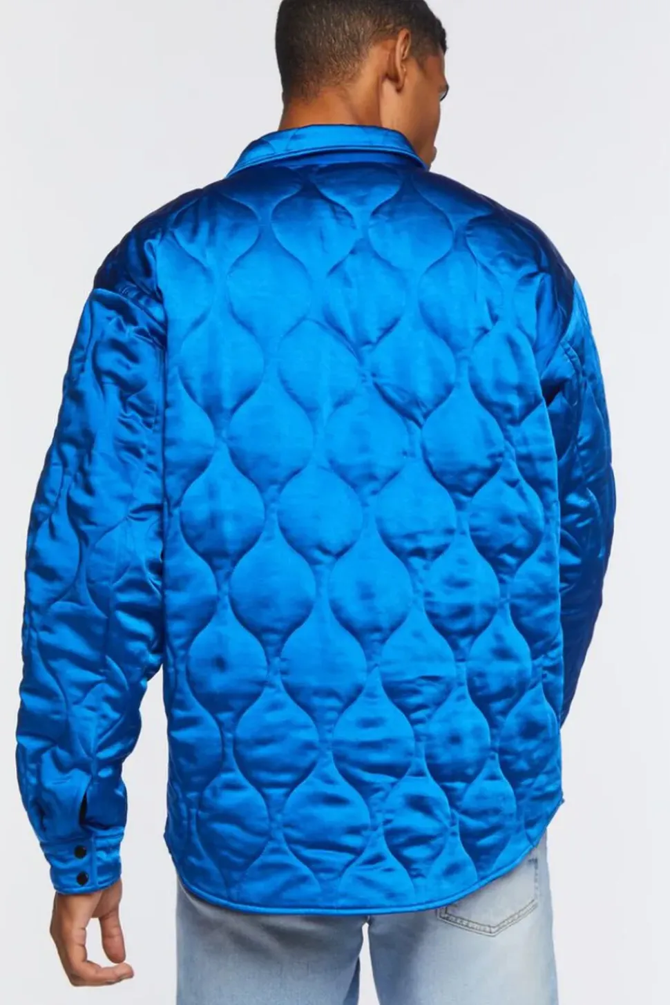 Star Embroidered Quilted Shacket