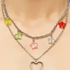 Star & Heart Charm Necklace Set