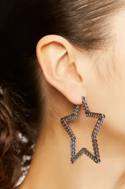 Star Hoop Earrings