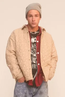 Star Quilted Bomber Jacket