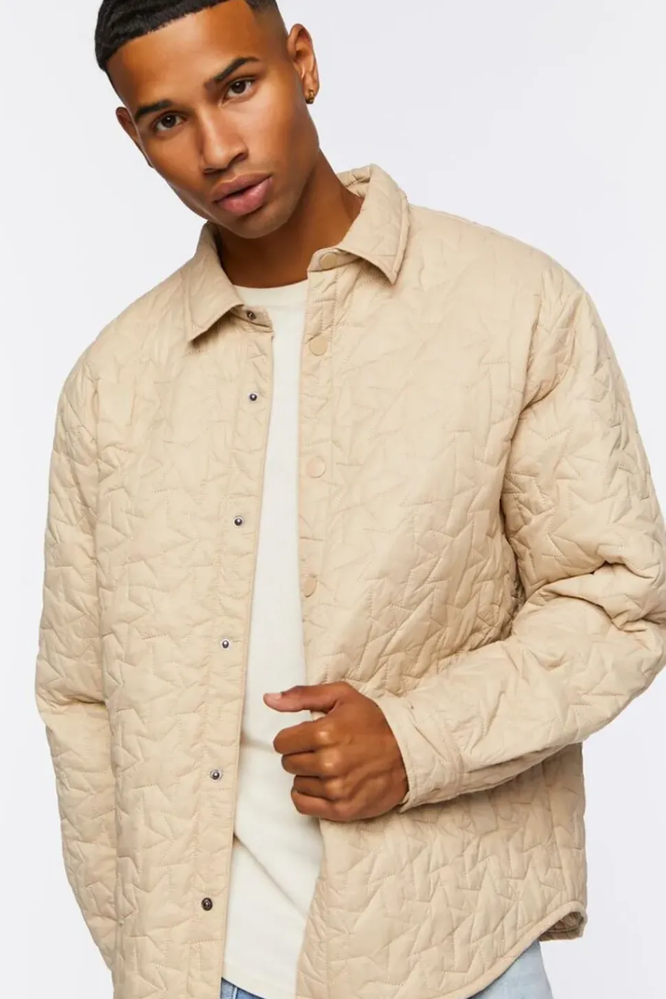 Star Quilted Bomber Jacket