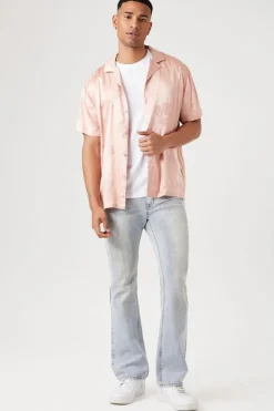 Stone Wash Flare Jeans