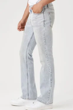 Stone Wash Flare Jeans