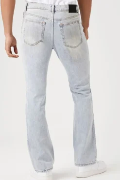 Stone Wash Flare Jeans