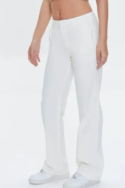Straight-Leg Twill Pants