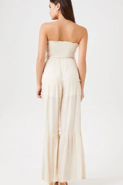 Strapless Wide-Leg Jumpsuit