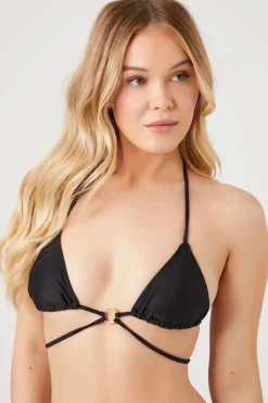 Strappy Bikini Top & Bottoms Set