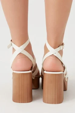 Strappy Platform Block Heels