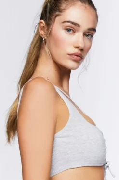 Strappy Ruched Sports Bra