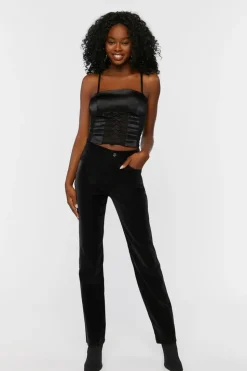 Strappy Satin Cropped Cami