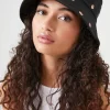 Strawberry Embroidered Bucket Hat