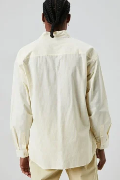 Striped Button-Front Shirt
