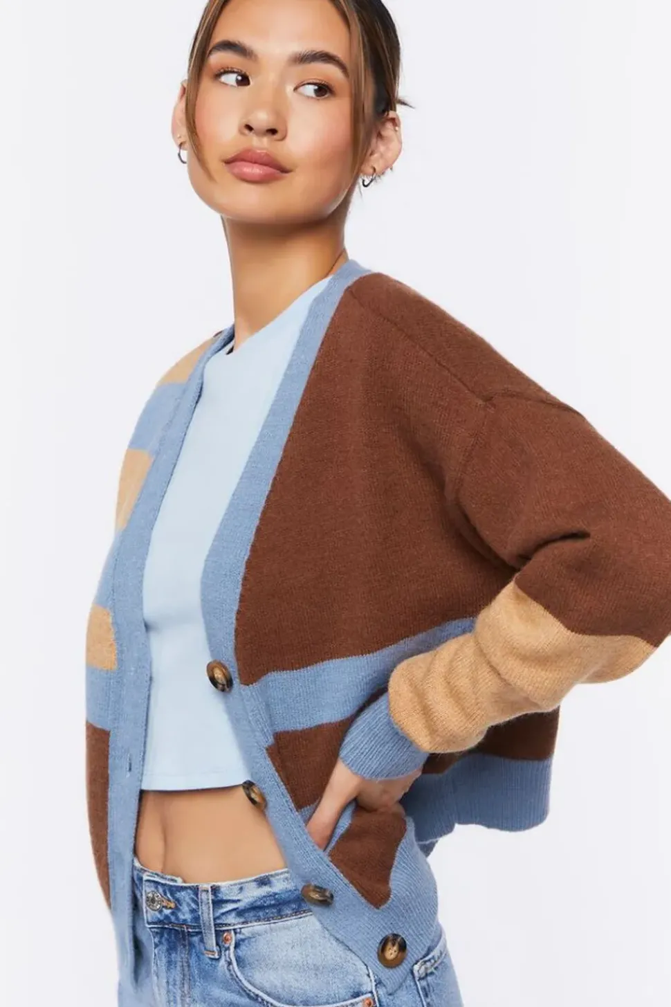 Striped Cardigan Sweater