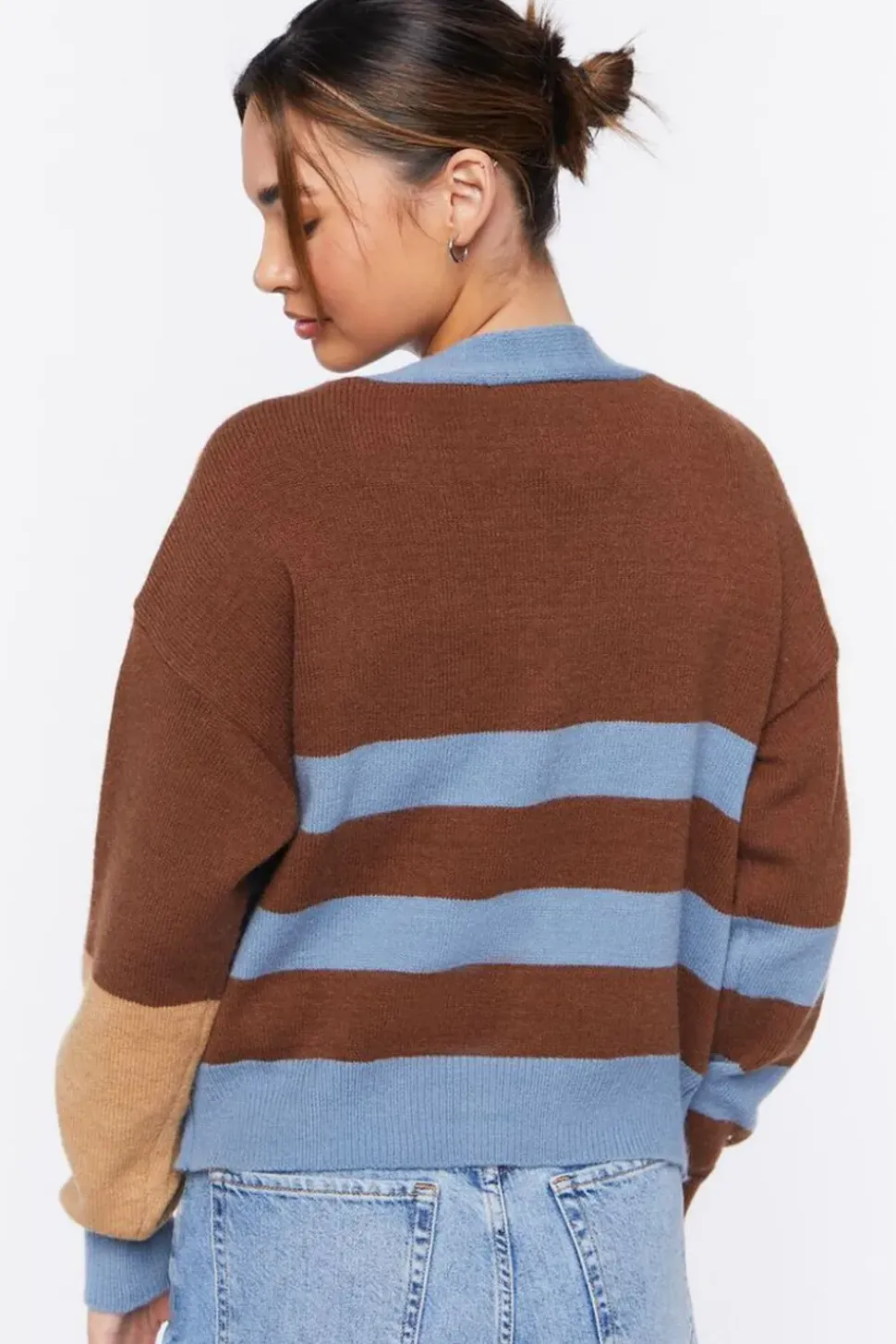 Striped Cardigan Sweater