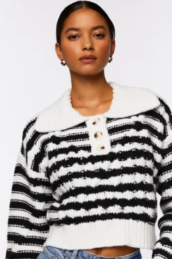 Striped Chelsea Collar Sweater