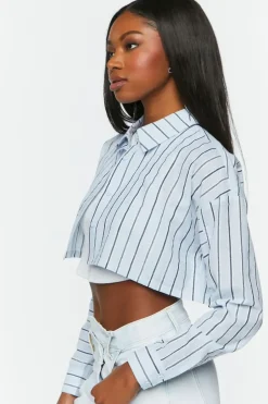 Striped Cropped Shirt