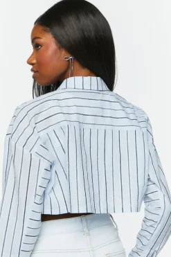 Striped Cropped Shirt