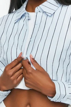Striped Cropped Shirt