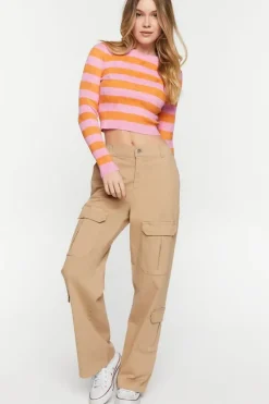 Striped Cropped Sweater