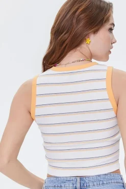 Striped Cropped Tank Top