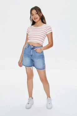 Striped Cropped Tee