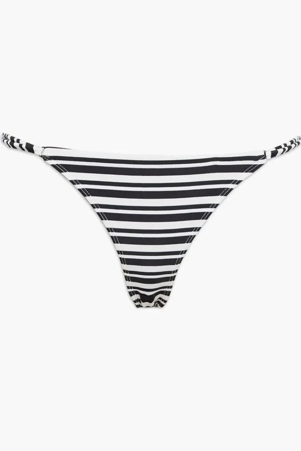 Striped High-Leg Bikini Bottoms