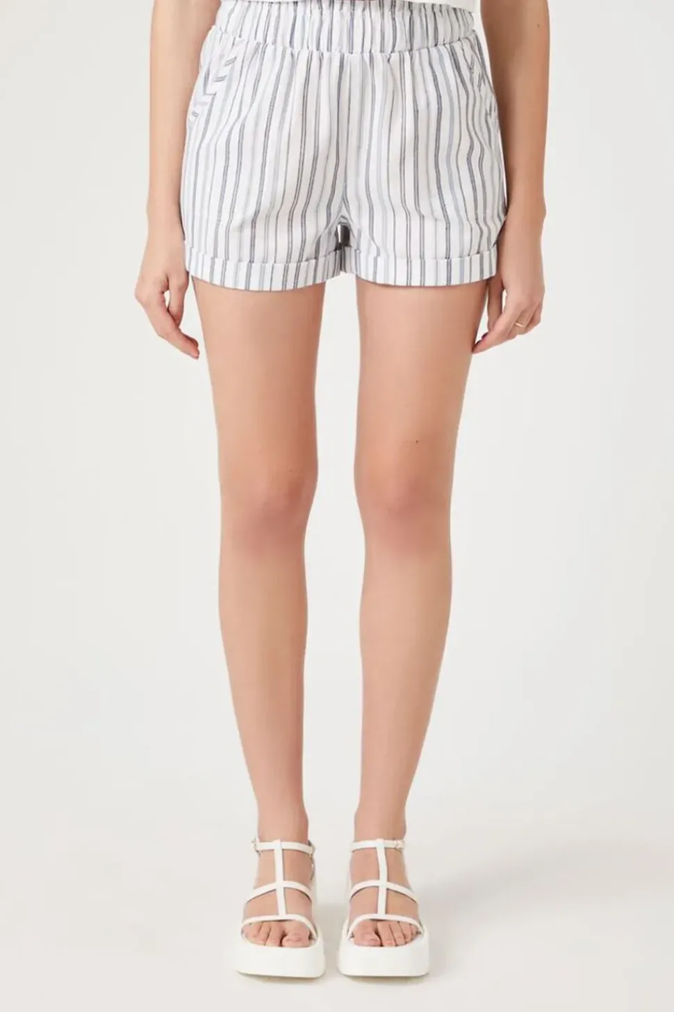 Striped High-Rise Shorts