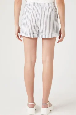 Striped High-Rise Shorts