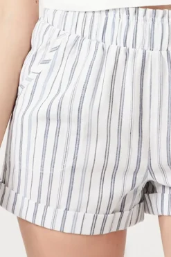 Striped High-Rise Shorts