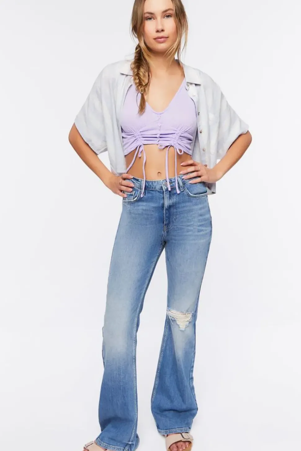 Striped Linen-Blend Shirt