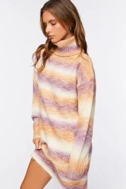 Striped Mini Sweater Dress