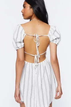 Striped Print Mini Dress