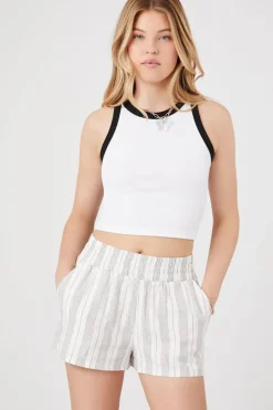 Striped Pull-On Shorts