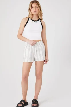 Striped Pull-On Shorts