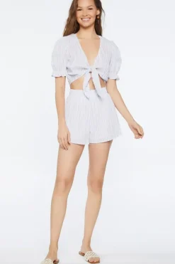Striped Pull-On Shorts
