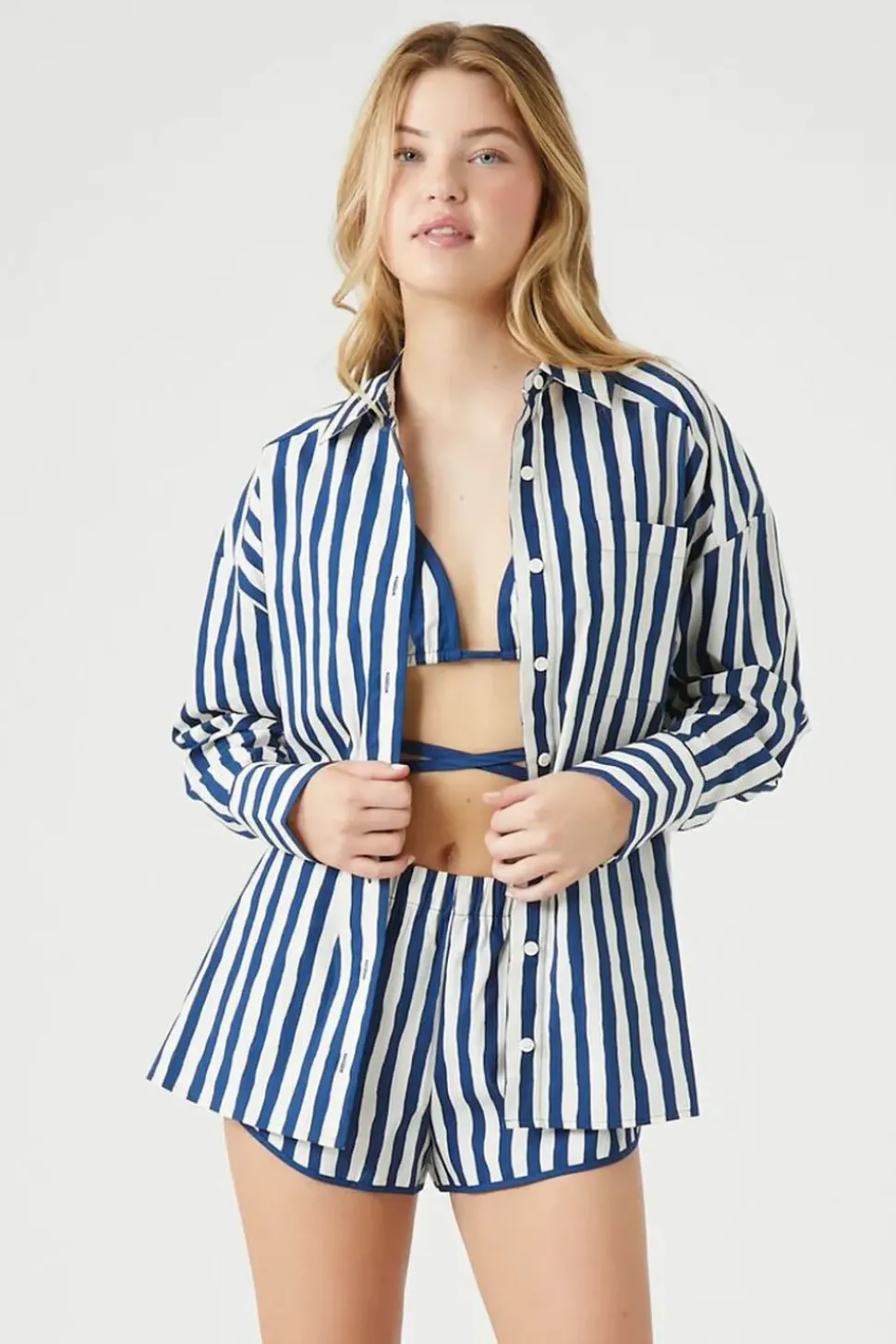 Striped Pull-On Shorts
