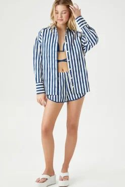 Striped Pull-On Shorts