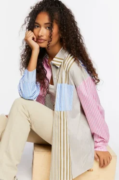Striped Reworked Poplin Shirt